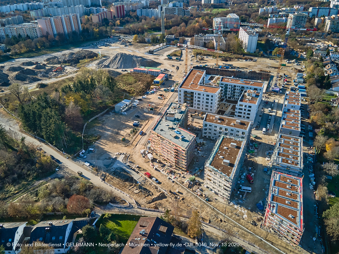 13.11.2020 - Piederstorfer Gelände und Alexisqaurtier am Karl-Marx-Ring in Neuperlach